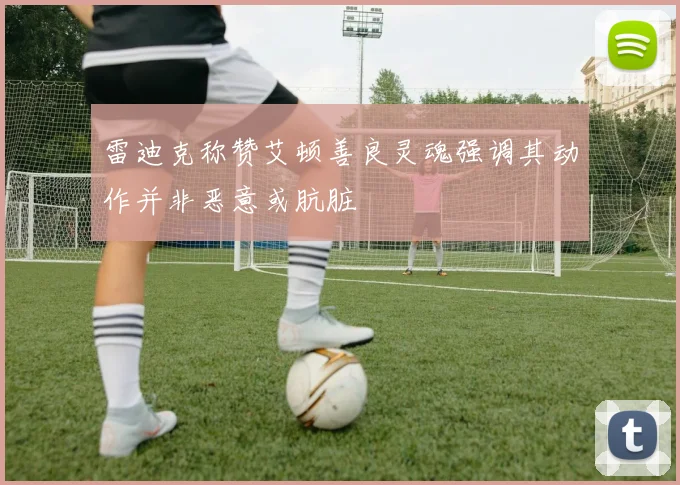 雷迪克称赞艾顿善良灵魂强调其动作并非恶意或肮脏